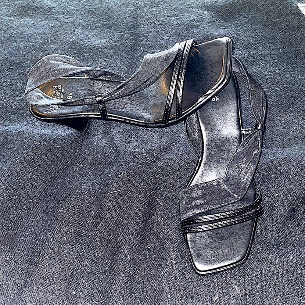 Italian shoemakers black vintage heels 6 1/2